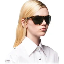 Prada - Prada Eyewear - Mask Sunglasses - Medium Tortoiseshell - Prada Collection - Sunglasses - Prada Eyewear - Avvenice