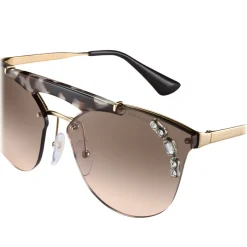 Prada - Prada Ornate - Turtle Talco Crystal Cat Eye Sunglasses - Prada Ornate Collection - Sunglasses - Prada Eyewear - Avvenice