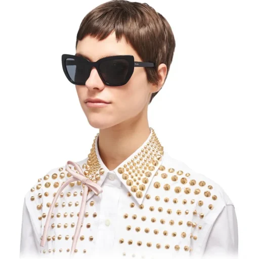 Prada - Prada Postcard - Cat Eye Sunglasses - Black - Prada Collection - Sunglasses - Prada Eyewear - Avvenice