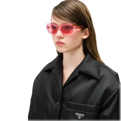 Prada - Prada Postcard - Fluo Pink Cat Eye Sunglasses - Prada Postcard Collection - Sunglasses - Prada Eyewear - Avvenice