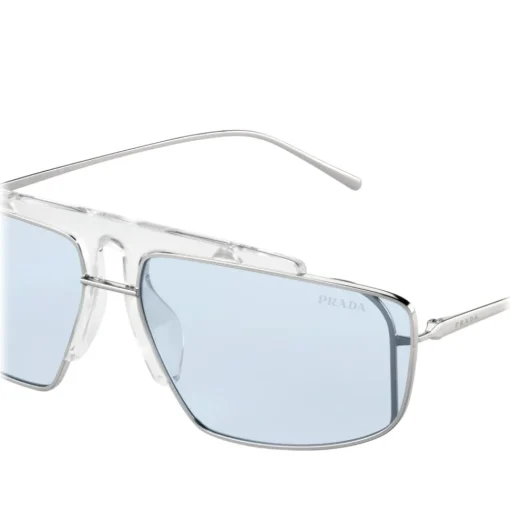 Prada - Prada Runway - Steel Square Top Bar Sunglasses - Prada Runway Collection - Sunglasses - Prada Eyewear - Avvenice