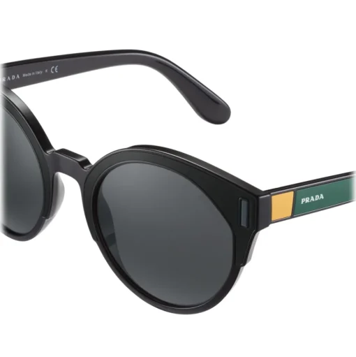 Prada - Prada Tapestry - Black Round Pop Sunglasses - Prada Tapestry Collection - Sunglasses - Prada Eyewear - Avvenice