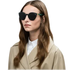 Prada - Prada Tapestry - Black Round Pop Sunglasses - Prada Tapestry Collection - Sunglasses - Prada Eyewear - Avvenice