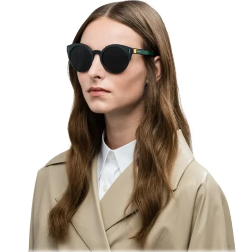 Prada - Prada Tapestry - Black Round Pop Sunglasses - Prada Tapestry Collection - Sunglasses - Prada Eyewear - Avvenice