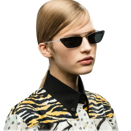 Prada - Prada Ultravox - Black Steel Cat Eye Sunglasses - Prada Ultravox Collection - Sunglasses - Prada Eyewear - Avvenice