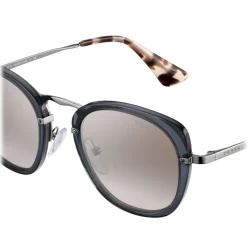 Prada - Prada Wanderer - Transparent Slate Square Sunglasses - Prada Wanderer Collection - Sunglasses - Prada Eyewear - Avvenice