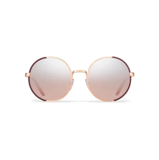 Prada - Round Sunglasses - Opaque Garnet Red Rose Gold - Prada Collection - Sunglasses - Prada Eyewear - Avvenice