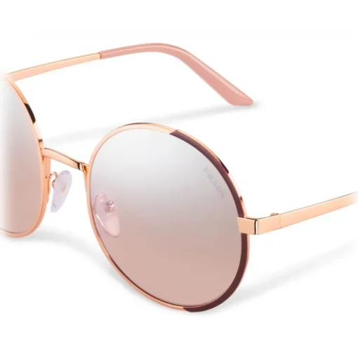 Prada - Round Sunglasses - Opaque Garnet Red Rose Gold - Prada Collection - Sunglasses - Prada Eyewear - Avvenice