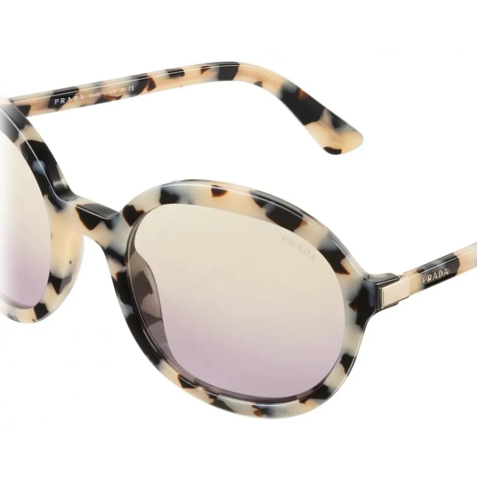 Prada - Round Sunglasses - Cameo Beige Tortoiseshell - Prada Collection - Sunglasses - Prada Eyewear - Avvenice