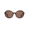 Prada - Round Sunglasses Alternative fit - Opalescent Gray Tortoiseshell - Prada Collection - Sunglasses - Prada Eyewear - Avvenice