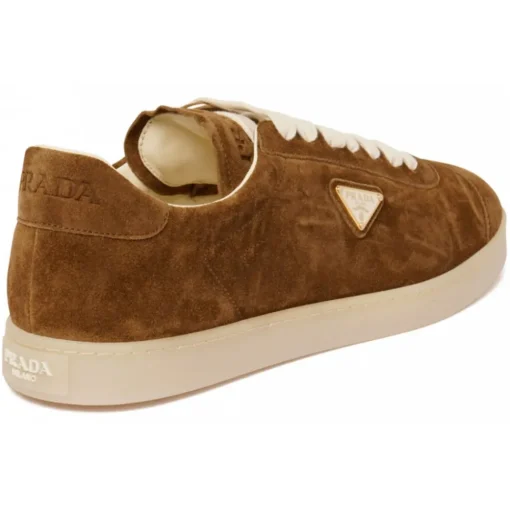 Prada - Tobacco Brown Lane Sneakers - Prada Exclusive Luxury Collection - Avvenice