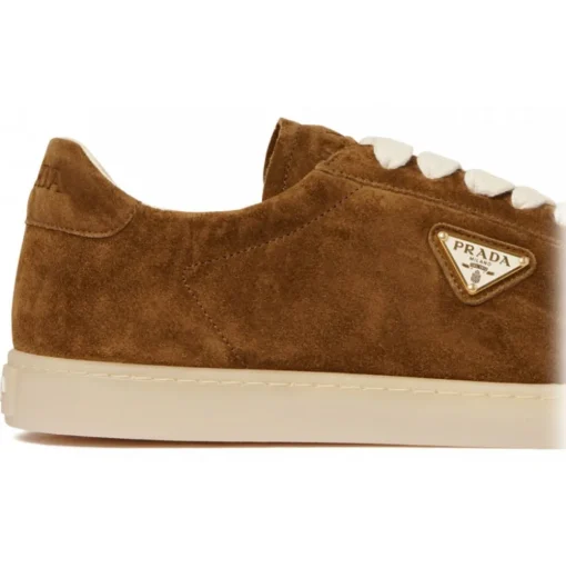 Prada - Tobacco Brown Lane Sneakers - Prada Exclusive Luxury Collection - Avvenice