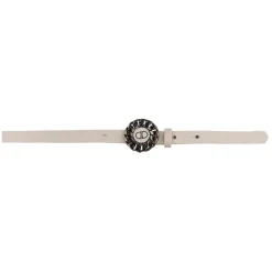 Priscilla Dinamo - Hug - Ivory - Belt - Made in Italy - Luxury Exclusive Collection - Avvenice