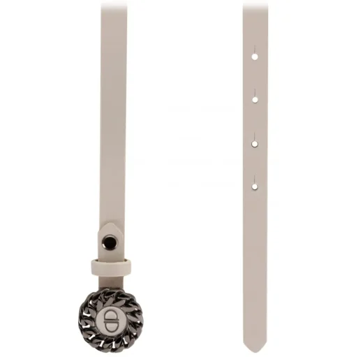 Priscilla Dinamo - Hug - Ivory - Belt - Made in Italy - Luxury Exclusive Collection - Avvenice