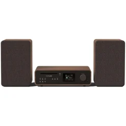 Pure - Classic Stereo - Coffee Black Walnut - Powerful Stereo Sound - High Quality Digital Radio - Avvenice