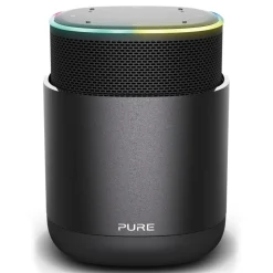 Pure - DiscovR - Graphite - Portable Smart Speaker - Alexa Built-In, Enhanced Music Discovery - High Quality Digital Radio - Avvenice