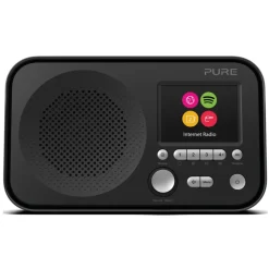 Pure - Elan IR3 - Black - Portable Internet Radio with Spotify Connect - Colour Display - High Quality Digital Radio - Avvenice