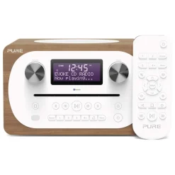 Pure - Evoke C-D4 - Walnut - Compact All-in-One Music System with Bluetooth - High Quality Digital Radio - Avvenice