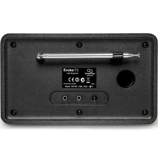 Pure - Evoke F3 - Black - Portable DAB/DAB+ and FM Radio with Bluetooth - High Quality Digital Radio - Avvenice