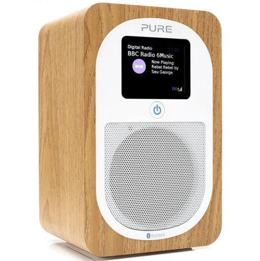 Pure - Evoke H3 - Oak - Portable DAB/DAB+ and FM Radio with Bluetooth - High Quality Digital Radio - Avvenice