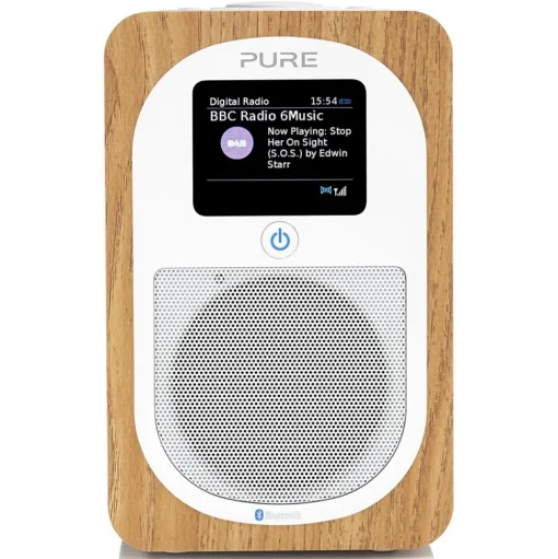 Pure - Evoke H3 - Oak - Portable DAB/DAB+ and FM Radio with Bluetooth - High Quality Digital Radio - Avvenice