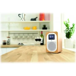 Pure - Evoke H3 - Oak - Portable DAB/DAB+ and FM Radio with Bluetooth - High Quality Digital Radio - Avvenice