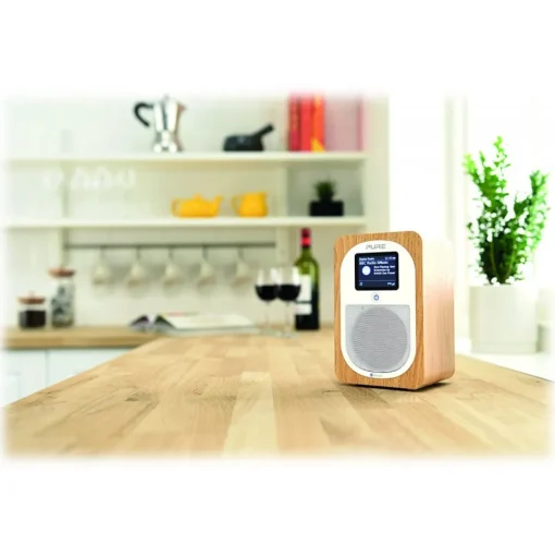 Pure - Evoke H3 - Oak - Portable DAB/DAB+ and FM Radio with Bluetooth - High Quality Digital Radio - Avvenice