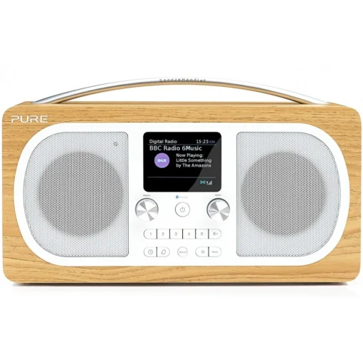 Pure - Evoke H6 - Oak - Portable DAB/DAB+ and FM Radio with Bluetooth - High Quality Digital Radio - Avvenice
