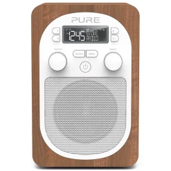 Pure - Evoke H2 - Walnut - Compact, Portable DAB Digital Radio with FM - High Quality Digital Radio - Avvenice
