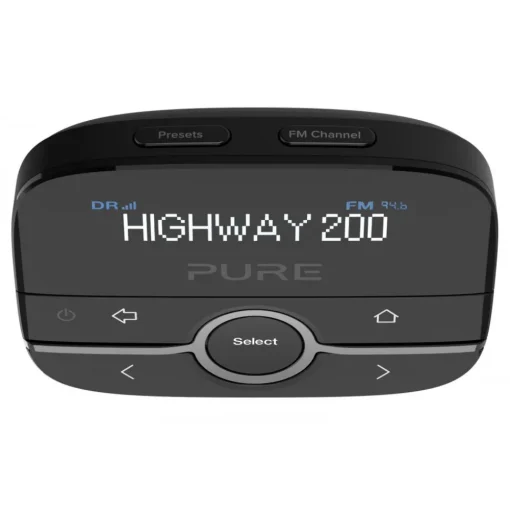 Pure - Highway 200 - In-Car DAB/DAB+ Radio Adapter with Music via Aux-In - High Quality Digital Radio - Avvenice