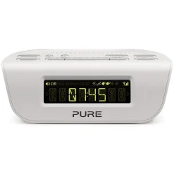 Pure - Siesta Mi Series 2 - White - Bedside DAB and FM Digital Radio - High Quality Digital Radio - Avvenice