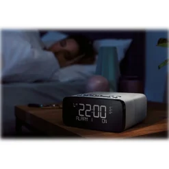 Pure - Siesta Rise S - Polar - Bedside DAB+/FM Alarm Clock Radio with Bluetooth - High Quality Digital Radio - Avvenice