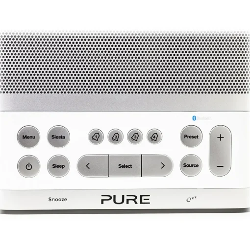 Pure - Siesta S6 - Polar - Premium DAB+/FM Alarm Clock Radio with Bluetooth and CrystalVue+ - High Quality Digital Radio - Avvenice