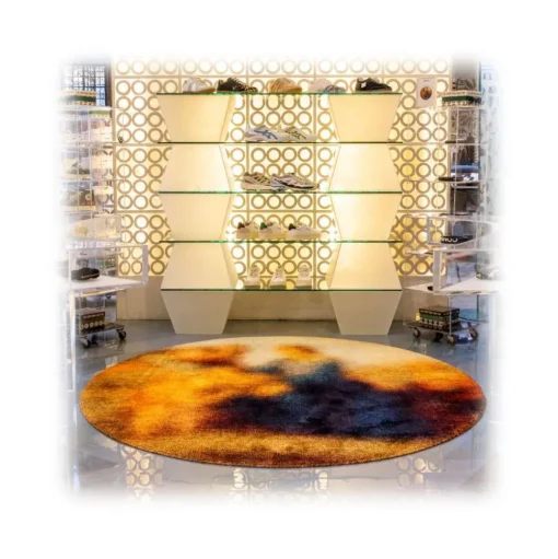 Qeeboo - Carpet Blur Round - Round - Qeeboo Carpet by Stefano Giovannoni - Furnishing - Home - Avvenice
