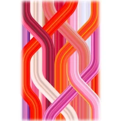 Qeeboo - Carpet Wave Red Rectangular - Rectangular - Qeeboo Carpet by Richard Hutten - Furnishing - Home - Avvenice
