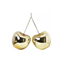 Qeeboo - Cherry Lamp Metal Finish - Gold - Qeeboo Lamp by Nika Zupanc - Lighting - Home - Avvenice
