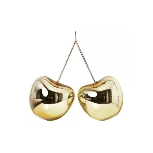 Qeeboo - Cherry Lamp Metal Finish - Gold - Qeeboo Lamp by Nika Zupanc - Lighting - Home - Avvenice