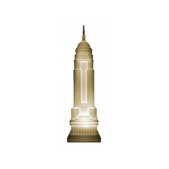 Qeeboo - Empire Lamp Metal Finish - Gold - Qeeboo Free Standing Lamp by Studio Job - Lighting - Home - Avvenice