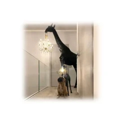 Qeeboo - Giraffe in Love M - Black - Qeeboo Chandelier by Marcantonio - Lighting - Home - Avvenice
