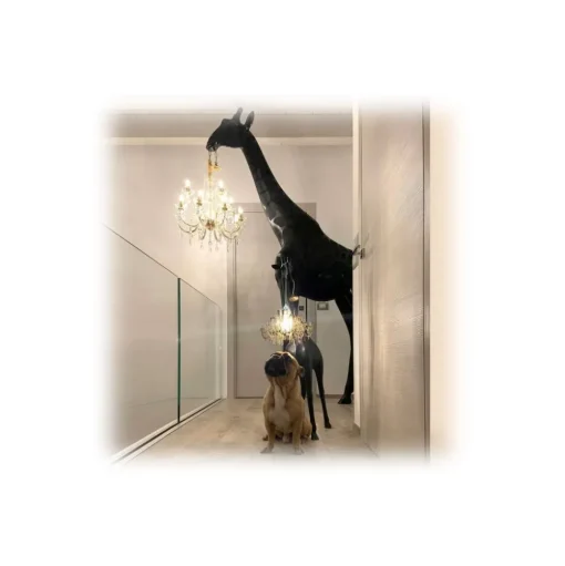 Qeeboo - Giraffe in Love M - Black - Qeeboo Chandelier by Marcantonio - Lighting - Home - Avvenice