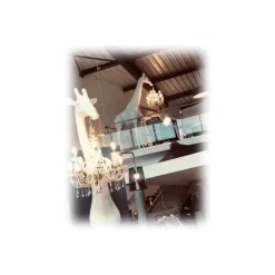 Qeeboo - Giraffe in Love M - Black - Qeeboo Chandelier by Marcantonio - Lighting - Home - Avvenice