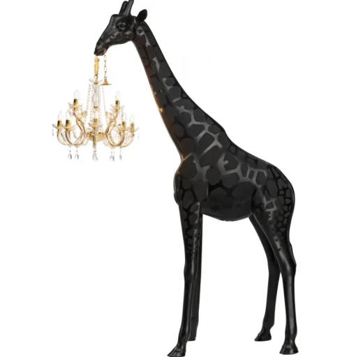 Qeeboo - Giraffe in Love Outdoor - Black - Qeeboo Chandelier by Marcantonio - Lighting - Home - Avvenice