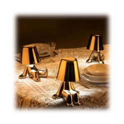 Qeeboo - Golden Brothers Sam - Gold - Qeeboo Chandelier by Stefano Giovannoni - Lighting - Home - Avvenice