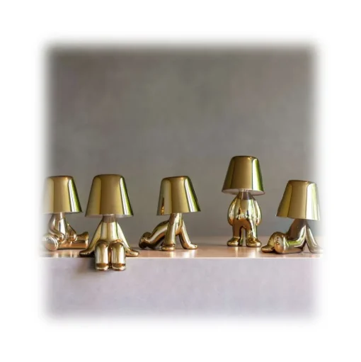 Qeeboo - Golden Brothers Sam - Gold - Qeeboo Chandelier by Stefano Giovannoni - Lighting - Home - Avvenice