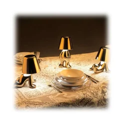 Qeeboo - Golden Brothers Sam - Gold - Qeeboo Chandelier by Stefano Giovannoni - Lighting - Home - Avvenice