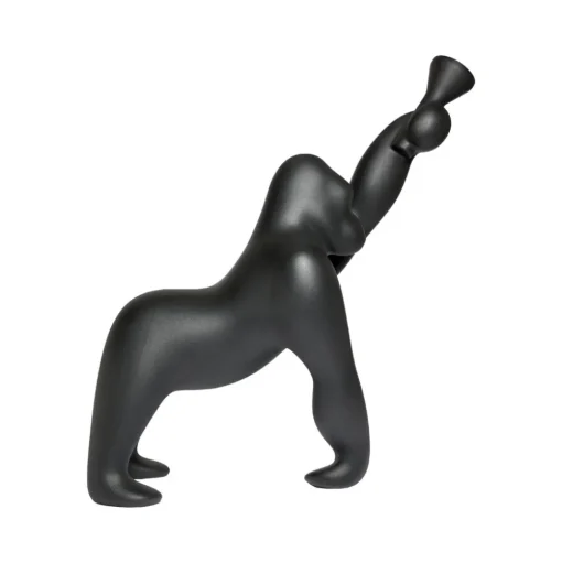 Qeeboo - Kong - Black - Qeeboo Free Standing Lamp by Stefano Giovannoni - Lighting - Home - Avvenice