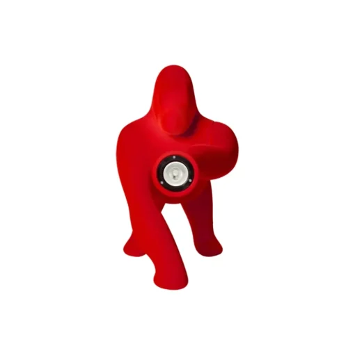 Qeeboo - Kong XS Velvet Finish - Red - Qeeboo Free Standing Lamp by Stefano Giovannoni - Lighting - Home - Avvenice