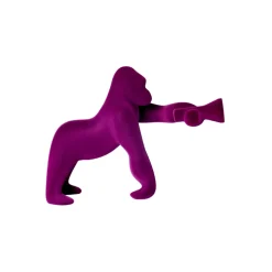 Qeeboo - Kong XS Velvet Finish - Violet - Qeeboo Free Standing Lamp by Stefano Giovannoni - Lighting - Home - Avvenice