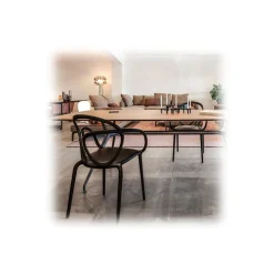 Qeeboo - Loop Chair with Cushion Set of 2 Pieces - Greyish Green - Qeeboo Chair by Front - Furnishing - Home - Avvenice