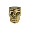 Qeeboo - Mexico Stool and Sidetable Metal Finish - Gold - Qeeboo Table by Studio Job - Furniture - Home - Avvenice